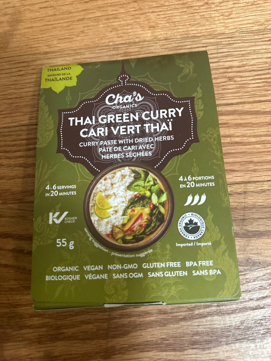 Cha’s Thai green curry