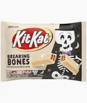 Kit Kat Halloween Breaking Bones White Creme Snack Size Bar 10.29oz Bag