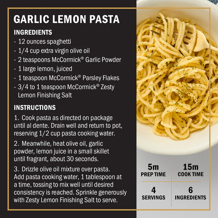 McCormick Zesty Lemon Finishing Salt