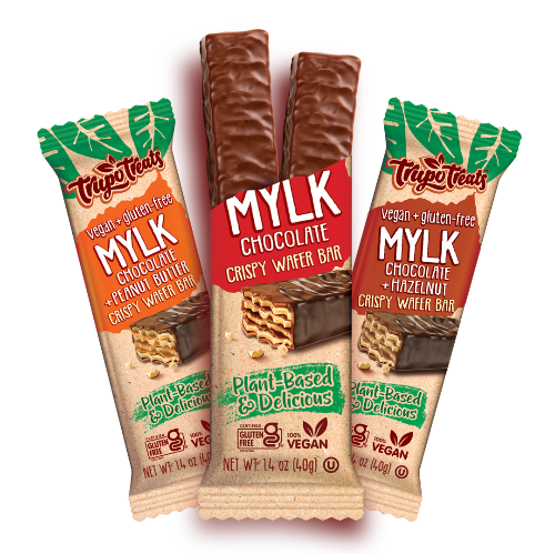 Made in Israel - Gluten Free Vegan Mylk Chocolate Wafer Bars - Hazelnut - 1 bar