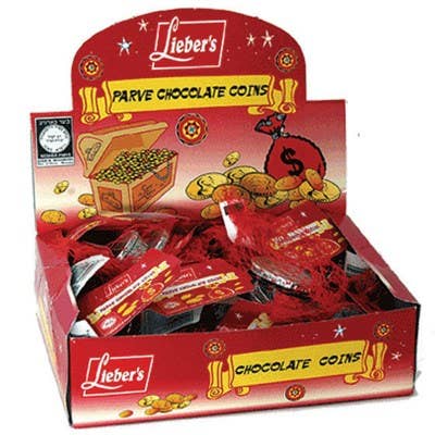 Chocolate Gelt (Pareve) from Israel- 24 bags