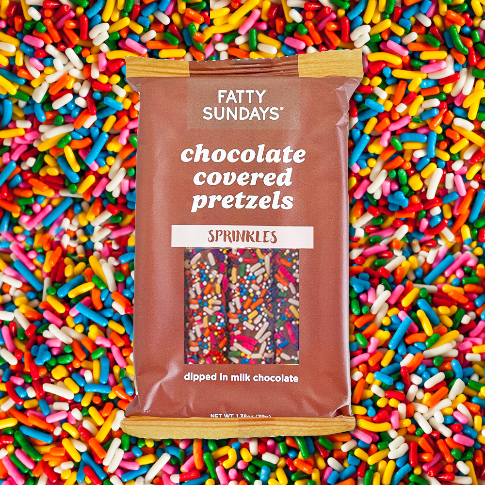 Fatty Sundays - Sprinkles Chocolate Covered Pretzels