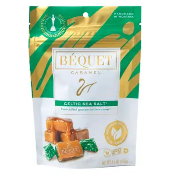 Bequet Confections Sea Salt Caramels 3.6 oz Resealable Pouch Award Winner